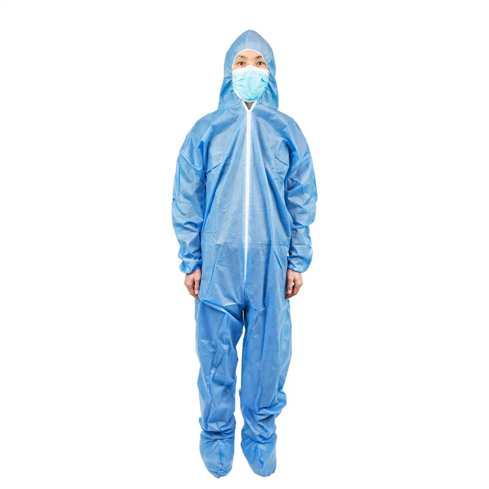 Blue Disposable Coveralls