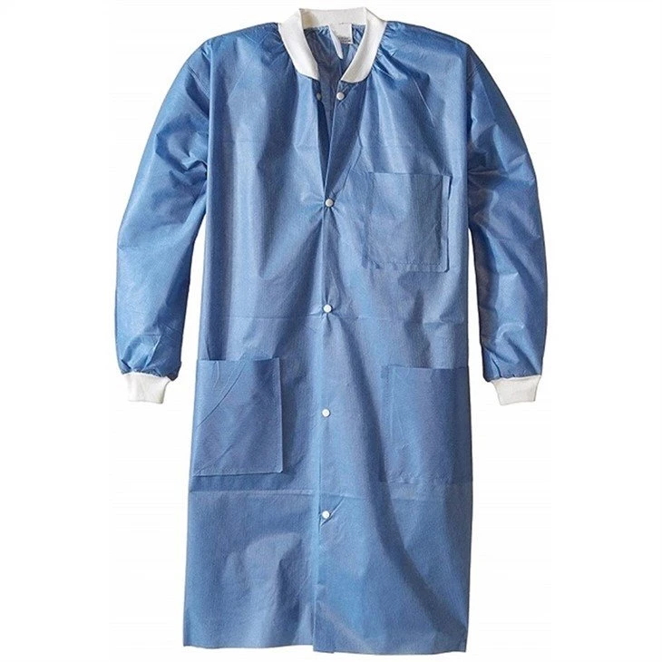 blue disposable lab coats (2)